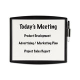 Partition Additions Dry Erase Board, 15 3-8 X 13 1-4, Dark Graphite Frame