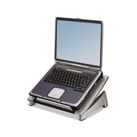 Office Suites Laptop Riser, 15 1-8 X 11 3-8 X 4 1-2-6 1-2, Black-silver