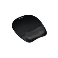 Mouse Pad W-wrist Rest, Nonskid Back, 7 15-16 X 9 1-4, Black