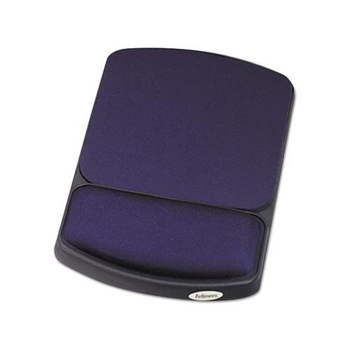 Gel Mouse Pad With Wrist Rest, 6.25" X 10.12", Black-sapphire