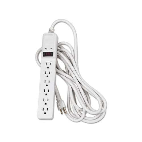 Basic Home-office Surge Protector, 6 Outlets, 15 Ft Cord, 450 Joules, Platinum