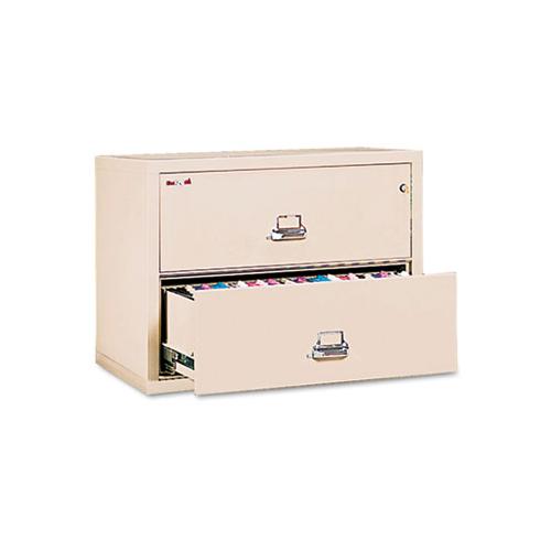 Two-drawer Lateral File, 37.5w X 22.13d X 27.75h, Ul Listed 350°, Letter-legal, Parchment