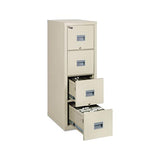 Patriot Insulated Four-drawer Fire File, 17.75w X 25d X 52.75h, Parchment