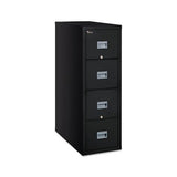 Patriot Insulated Four-drawer Fire File, 17.75w X 31.63d X 52.75h, Black