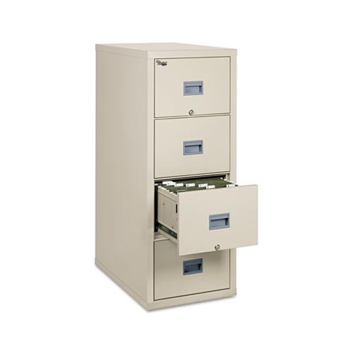 Patriot Insulated Four-drawer Fire File, 17.75w X 31.63d X 52.75h, Parchment