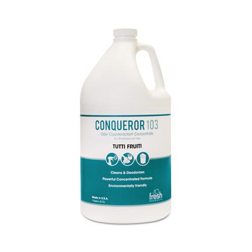 Conqueror 103 Odor Counteractant Concentrate, Tutti-frutti, 1 Gal Bottle, 4-carton