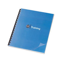 Clear View Presentation Binding System Cover, 11 X 8 1-2, Clear, 100-box