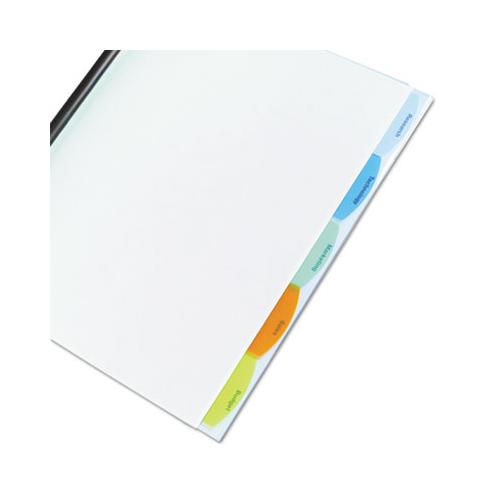 Polypropylene View-tab Report Cover, Binding Bar, Letter, Holds 20 Pages, Clear