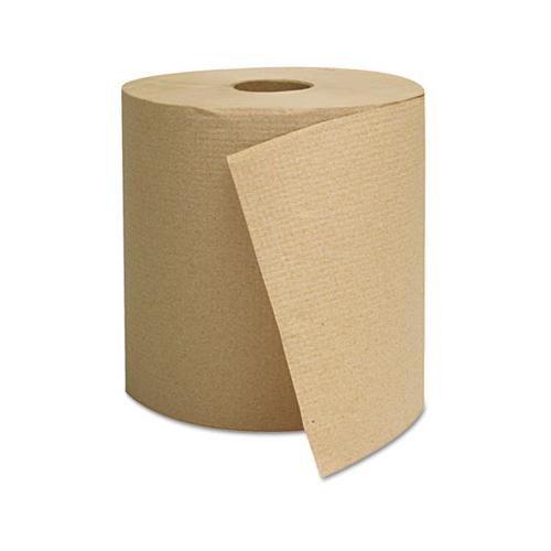 Hardwound Towels, Brown, 1-ply, Brown, 800ft, 6 Rolls-carton