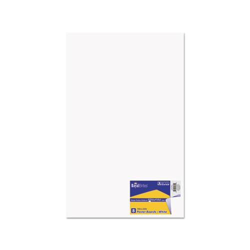 Premium Coated Poster Board, 14 X 22, White, 8-pack