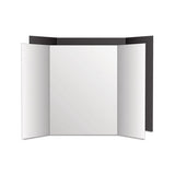 Too Cool Tri-fold Poster Board, 36 X 48, Black-white, 6-pk