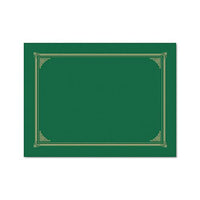 Certificate-document Cover, 12 1-2 X 9 3-4, Green, 6-pack