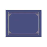 Certificate-document Cover, 12 1-2 X 9 3-4, Metallic Blue, 6-pack