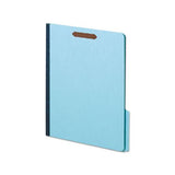 Earthwise By Heavy-duty Pressboard Folders With Two Fasteners, 1-3-cut Tabs, 2" Expansion, Letter Size, Light Blue, 25-box