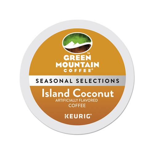Island Coconut Coffee K-cup Pods, 96-carton