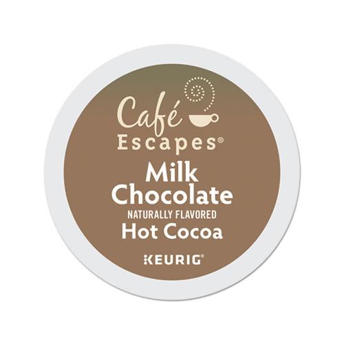 Café Escapes Milk Chocolate Hot Cocoa K-cups, 96-carton