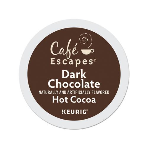 Café Escapes Dark Chocolate Hot Cocoa K-cups, 24-box
