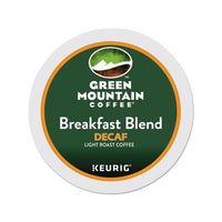 Breakfast Blend Decaf Coffee K-cups, 24-box