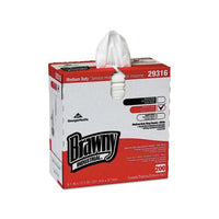 Brawny Industrial Lightweight Shop Towel, 9 1-10" X 12 1-2", White, 2000-carton