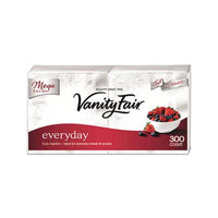 Vanity Fair Everyday Dinner Napkins, 2-ply, White, 300-pack