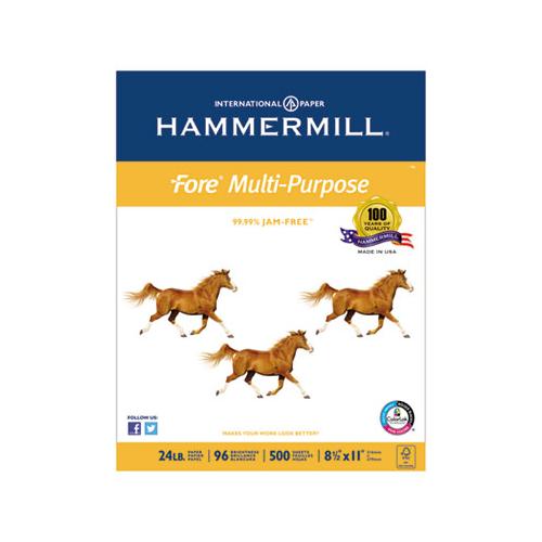Fore Multipurpose Print Paper, 96 Bright, 24lb, 8.5 X 11, White, 500 Sheets-ream, 10 Reams-carton