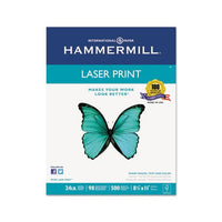 Premium Laser Print Paper, 98 Bright, 24lb, 8.5 X 11, White, 500-ream