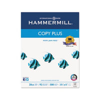 Copy Plus Print Paper, 92 Bright, 20 Lb, 8.5 X 11, White, 500 Sheets-ream, 10 Reams-carton