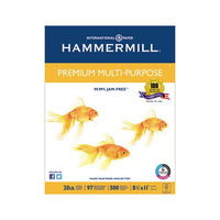 Premium Multipurpose Print Paper, 97 Bright, 20lb, 8.5 X 11, White, 500 Sheets-ream, 5 Reams-carton