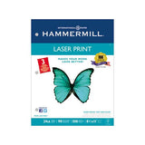 Premium Laser Print Paper, 98 Bright, 3-hole, 24lb, 8.5 X 11, White, 500-ream