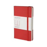Hard Cover Notebook, Narrow Rule, Red Cover, 5.5 X 3.5, 192 Sheets