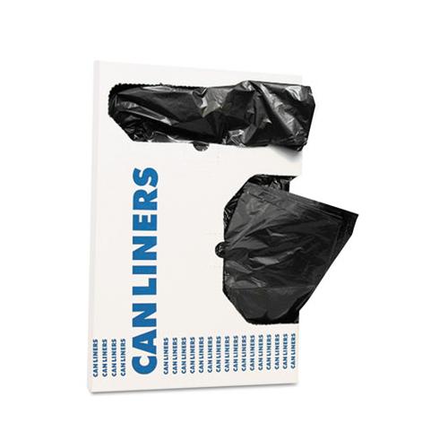 Linear Low Density Can Liners With Accufit Sizing, 16 Gal, 1 Mil, 24" X 32", Black, 250-carton