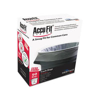 Linear Low Density Can Liners With Accufit Sizing, 32 Gal, 0.9 Mil, 33" X 44", Clear, 50-box