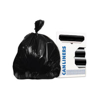 Can Liners, Prime Resin, 37 X 50, 1.3 Mils, Black, 100-carton