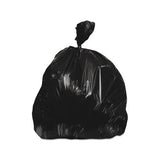 Linear Low-density Can Liners, 56 Gal, 0.7 Mil, 43" X 47", Black, 100-carton