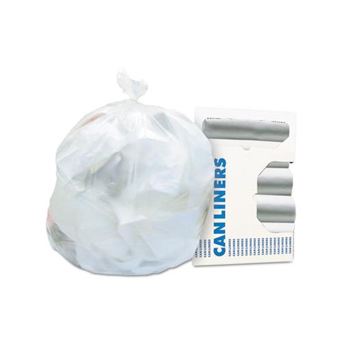 High-density Waste Can Liners, 16 Gal, 8 Microns, 24" X 33", Natural, 1,000-carton