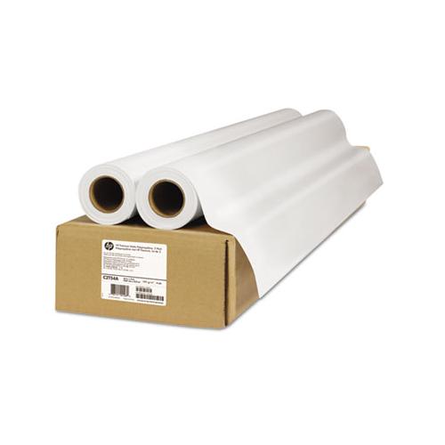 Premium Matte Polypropylene Paper, 2" Core, 42" X 75 Ft, Matte White, 2-pack