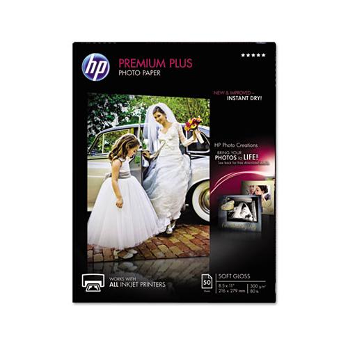 Premium Plus Photo Paper, 11.5 Mil, 8.5 X 11, Soft-gloss White, 50-pack