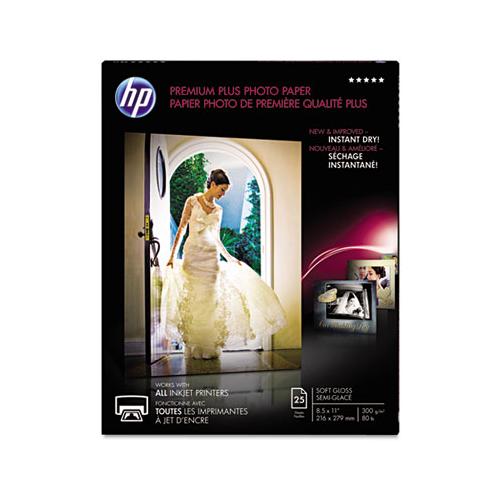 Premium Plus Photo Paper, 11.5 Mil, 8.5 X 11, Soft-gloss White, 25-pack
