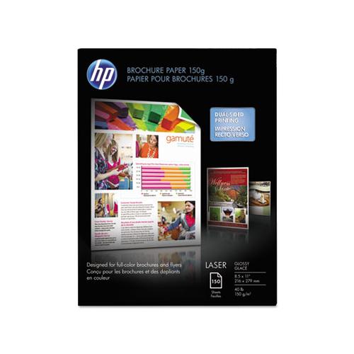 Color Laser Glossy Brochure Paper, 97 Bright, 40lb, 8.5 X 11, White, 150-pack