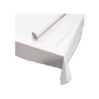 Plastic Roll Tablecover, 40" X 100 Ft, White