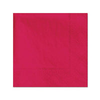 Beverage Napkins, 2-ply, 9 1-2 X 9 1-2, Red, 1000-carton