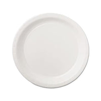 Coated Paper Dinnerware, Plate, 9", White, 50-pack, 10 Packs-carton