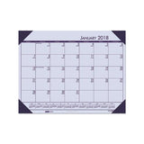 Recycled Ecotones Sunset Orchid Monthly Desk Pad Calendar, 22 X 17, 2021