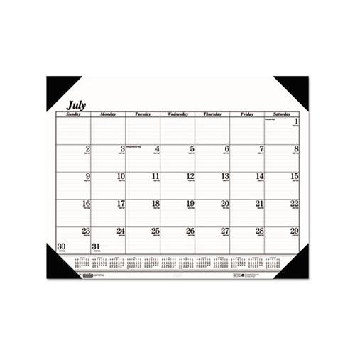 Recycled Economy 14-month Academic Desk Pad Calendar, 22 X 17, 2020-2021