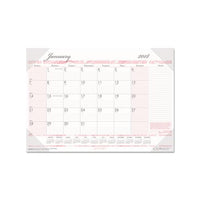 Recycled Breast Cancer Awareness Monthly Desk Pad Calendar, 18.5 X 13, 2021