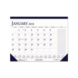 Recycled Two-color Monthly Desk Calendar With Large Notes Section, 18.5 X13, 2021
