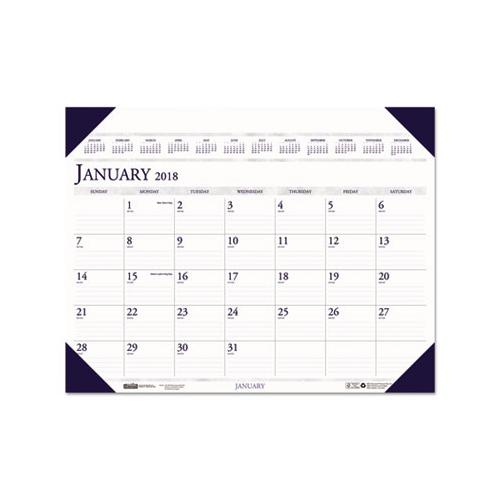 Executive Monthly Desk Pad Calendar, 24 X 19, 2021