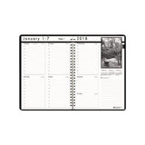 Weekly Planner With Black And White Photos, 11 X 8.5, Black, 2021