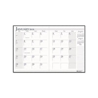 Recycled Ruled Planner With Stitched Leatherette Cover, 11 X 8.5, Black, 2020-2022