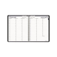 Recycled Two-year Professional Weekly Planner, 11 X 8.5, Black, 2021-2022